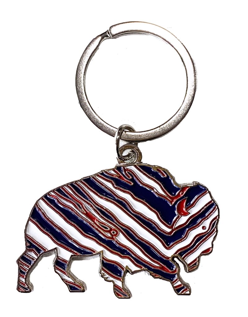 Mafia Striped Buffalo Keychain cutout