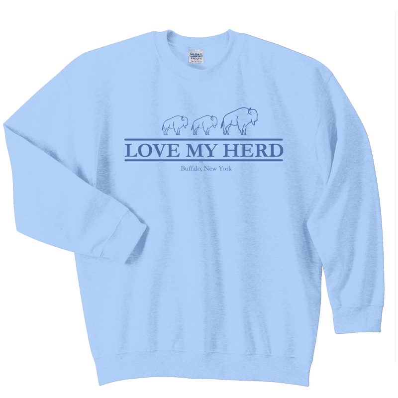 My Herd gildan light blue crew neck 2