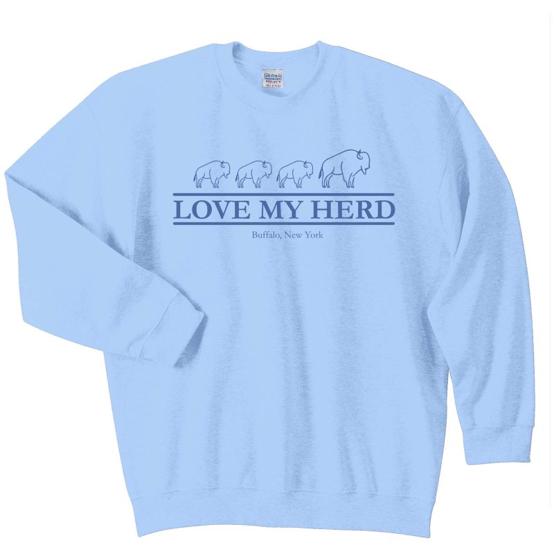 My Herd gildan light blue crew neck 3