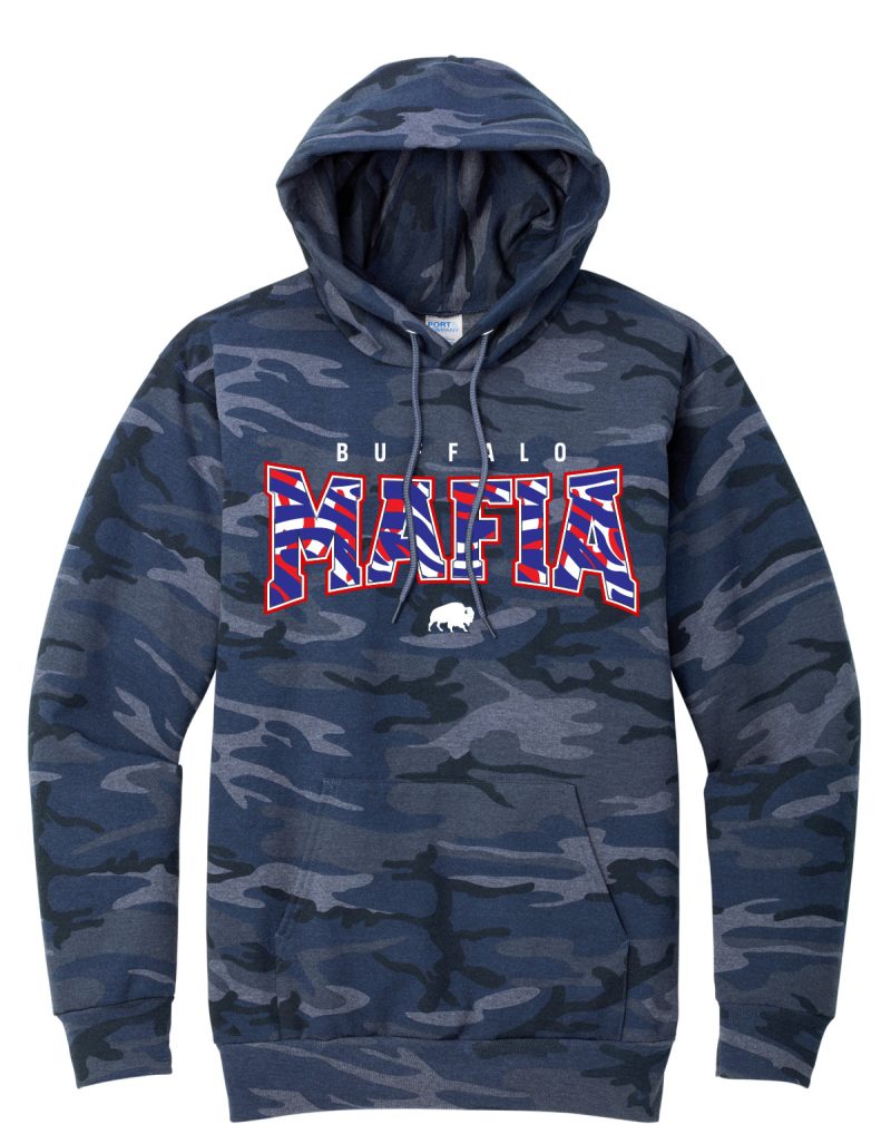 NEW Mafia HeatheredBlueCamoHoodie